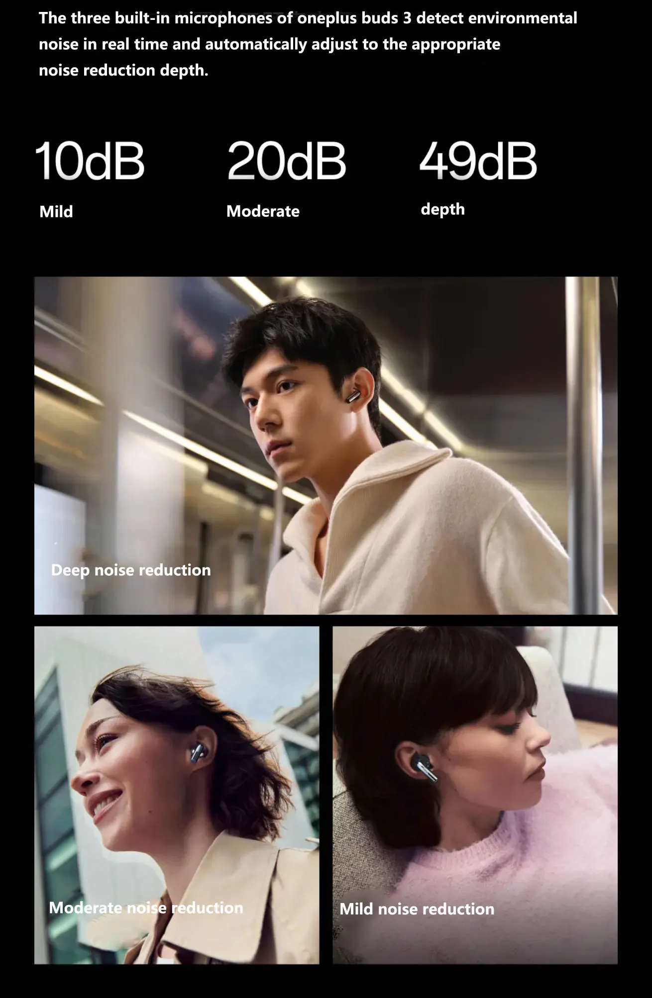 2025 New Oneplus Buds 3 TWS Wireless Bluetooth Earphone LHDC 5.0 49dB Active Noise Canceling 44h Battery Life For Oneplus 12