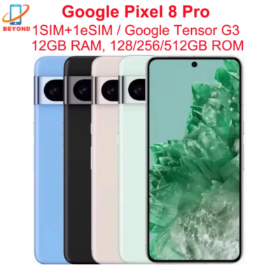 Google Pixel 8 Pro 5G 8pro 6.7" OLED 12GB RAM 128/256 ROM NFC Octa Core Google Tensor G3 Original Unlocked Android Cell Phone