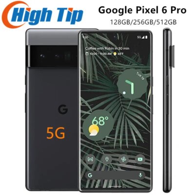 Original Unlocked Google Pixel 6 Pro 5G Mobile Phone 6.71'' 12GB RAM 128GB 256GB ROM NFC Octa Core Andriod SmartPhone
