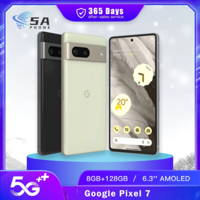 Original Google Pixel 7 5G Mobile Phone NFC 8GB+128GB 90Hz AMOLED 6.3" 50MP+12MP+10.8MP Tensor-G2 Octa-Core Android SmartPhone