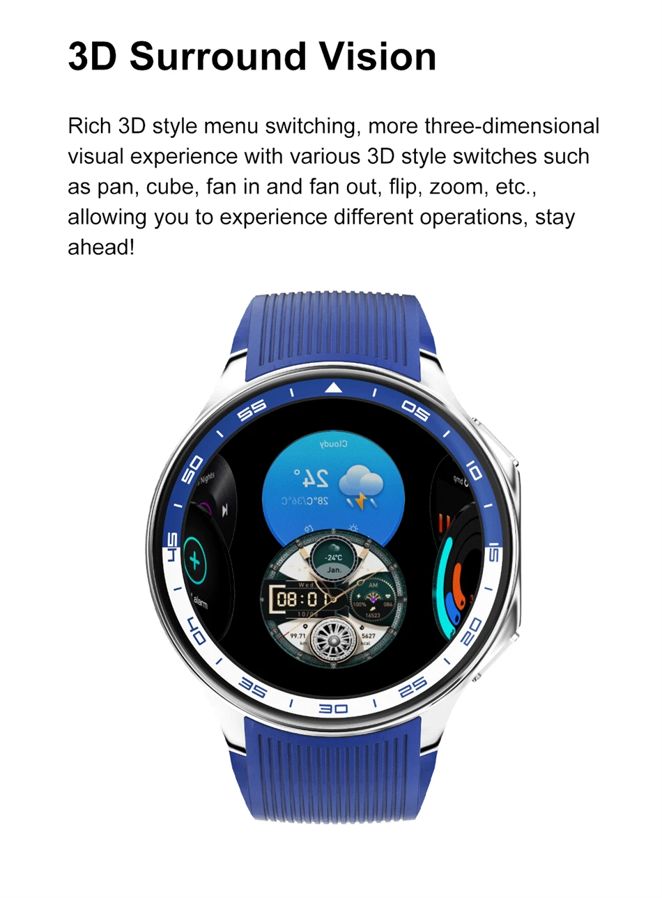 2025 New For OPPO Watch X Smart Watch 4GB Large Memory Music Video Player TWS Headphones AMOLED HD Business High-end Smartwatch