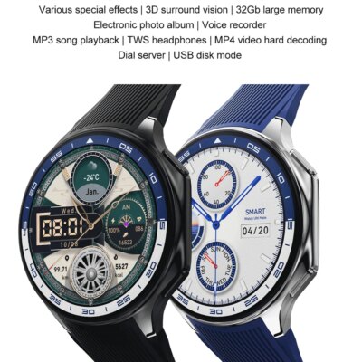 2025 New For OPPO Watch X Smart Watch 4GB Large Memory Music Video Player TWS Headphones AMOLED HD Business High-end Smartwatch - Image 2