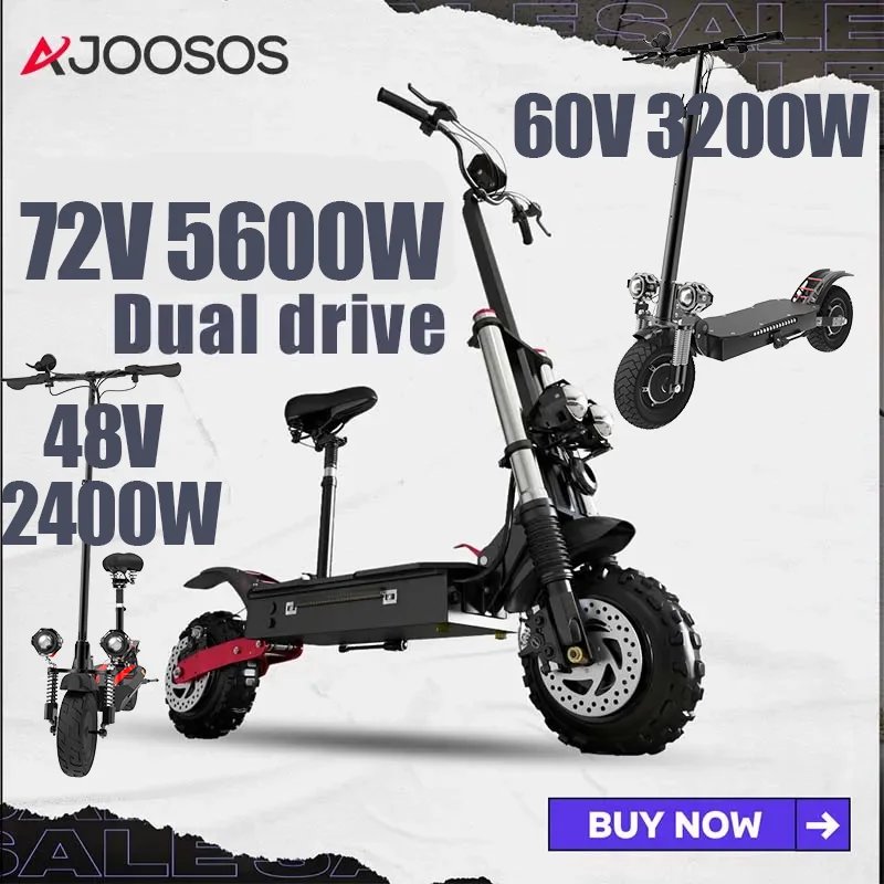AJOOSOS 2024 X60 X700 X500 Electric Scooter 2400W-5600W Dual Motor Electric Scooters Adults Removable Seat Patinete Eléctricos