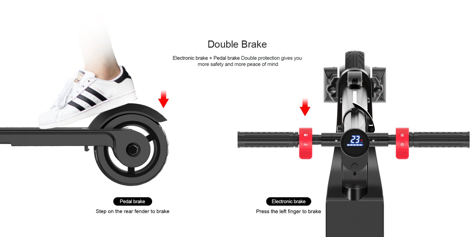 HX Electric scooter Foldable 7.5A 350W 25KM/H electric scooters 36V EScooters 5.5 Inch E Scooter For Adults