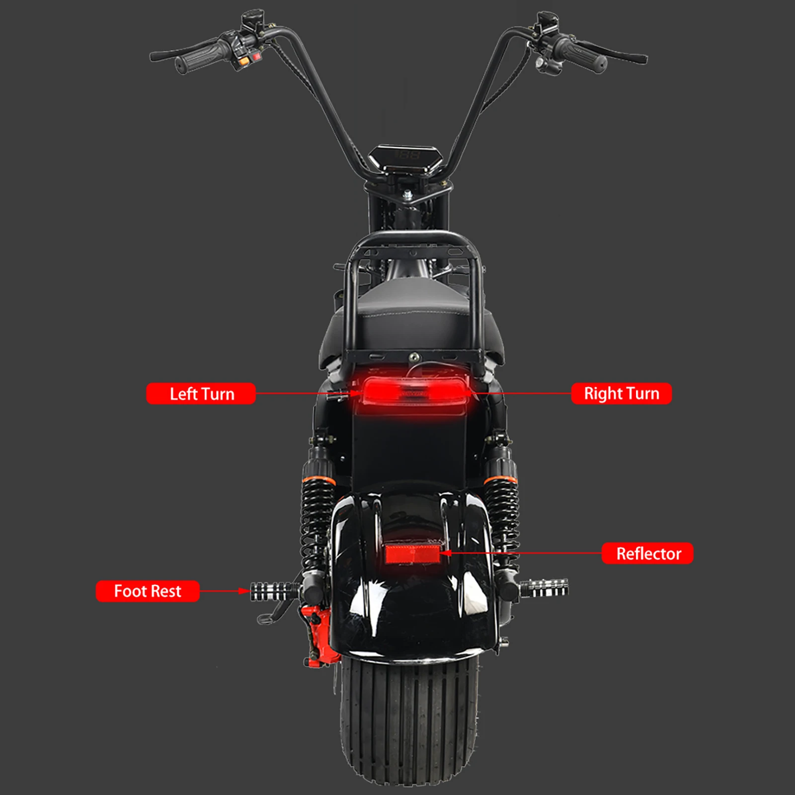 USA Warehouse For Sale Max Load 200KG Electric  All Terrain Electric Scooter  Motorcycles  For Adult 3000W Citycoco E Chopper