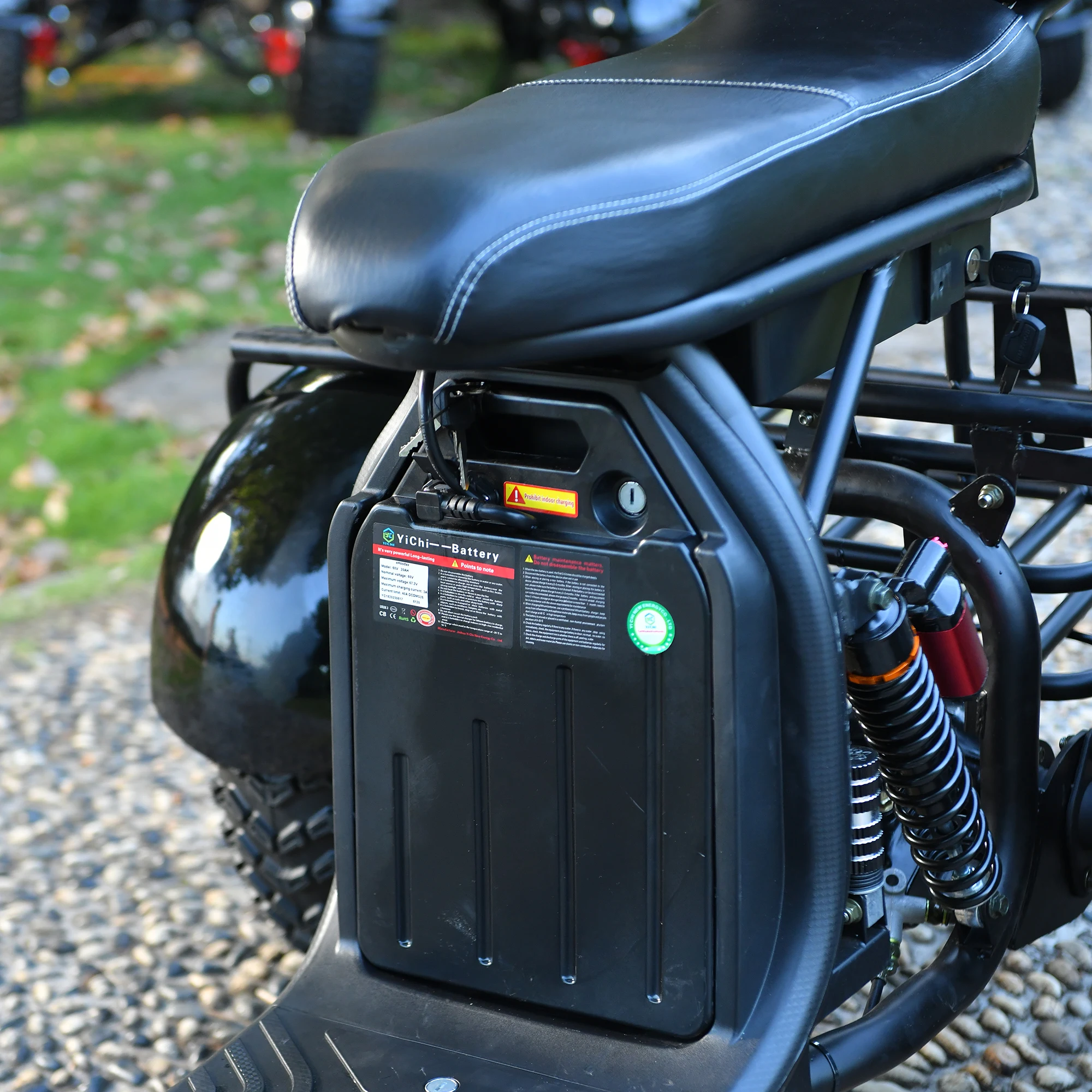 Adults 3 Wheel Electric Scooter 3000W Motor Max Speed 40KM/H Max Load 200KG 18 Inch Off Road Fat Tire Electric Motorcycle