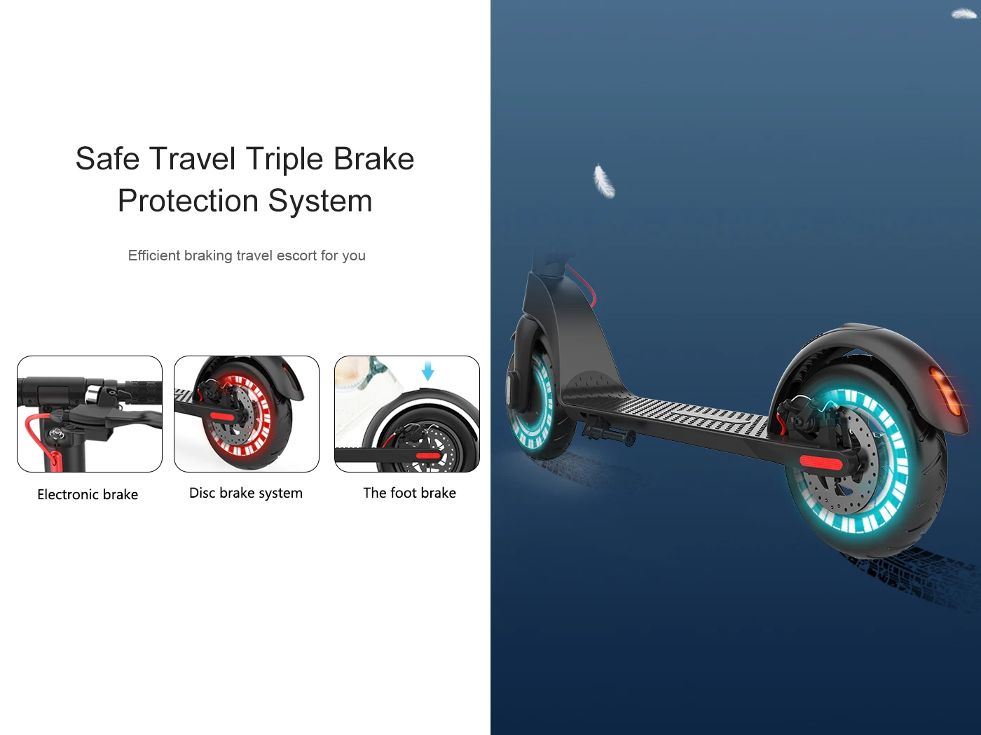 HUANCI X7 E Scooter 350W 5AH Adult  Electric Scooter  Electric Kick Scooters 8.5 inch Foldable Escooter Kick scooter electric