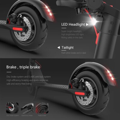 HUANCI X7 E Scooter 350W 5AH Adult  Electric Scooter  Electric Kick Scooters 8.5 inch Foldable Escooter Kick scooter electric - Image 2