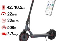 AOVOPRO TMAX 10inch Electric Scooter 500W 22MPH Adult APP Smart Scooter Shock-absorbing Anti-skid Folding Electric Scooter
