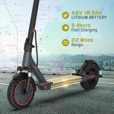 AOVOPRO TMAX 10inch Electric Scooter 500W 22MPH Adult APP Smart Scooter Shock-absorbing Anti-skid Folding Electric Scooter - Image 2