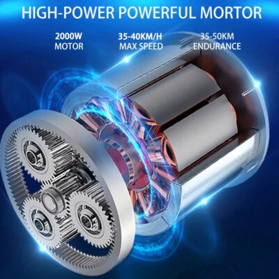 Adult Electric 3 Wheel Scooter 2000W Motor Max Speed 35-45KM/H Max Load 250KG 18 Inch Off road Fat Tire Electric Scooter - Image 5