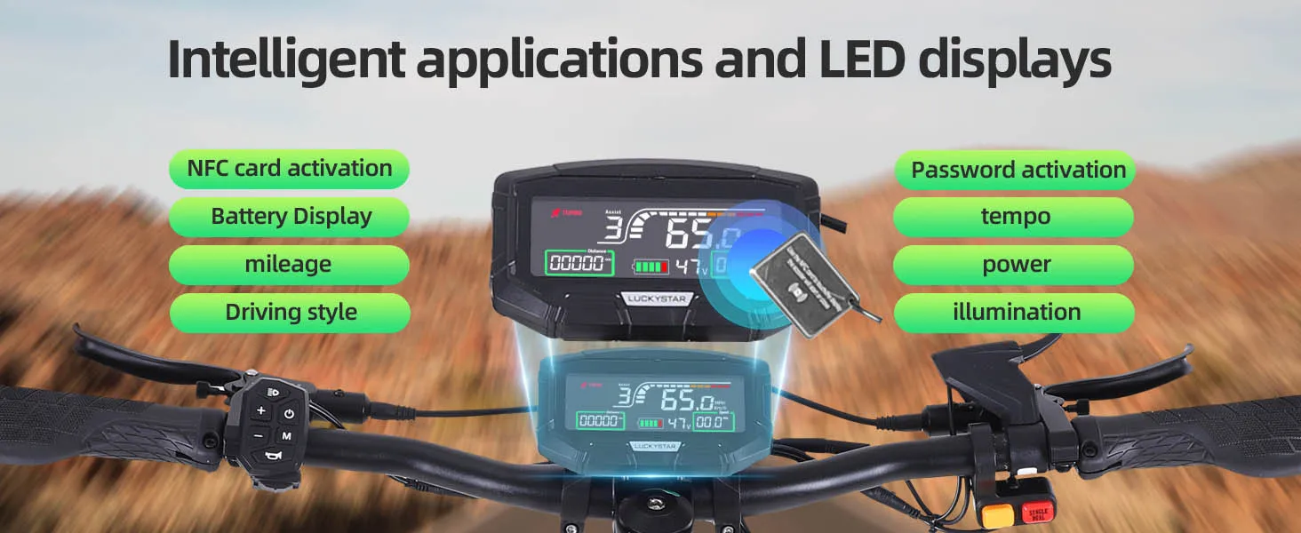 50Mph Fast Electric Scooter with Seat for Adults Load 440lbs 6000W Powerful Dual Motor Dual Suspension Off-road Electric Scooter