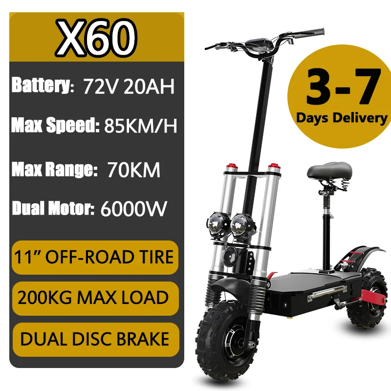 X60 72V 20AH 6000W