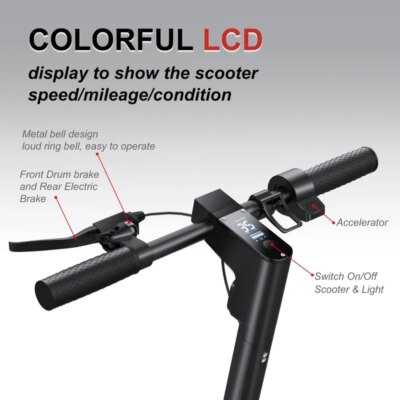 Electric Scooter: 500W Power, 35km/h Max Speed, APP-Enabled, Shock Absorption, Anti-Skid Tires, Foldable for Adult Use. - Image 2