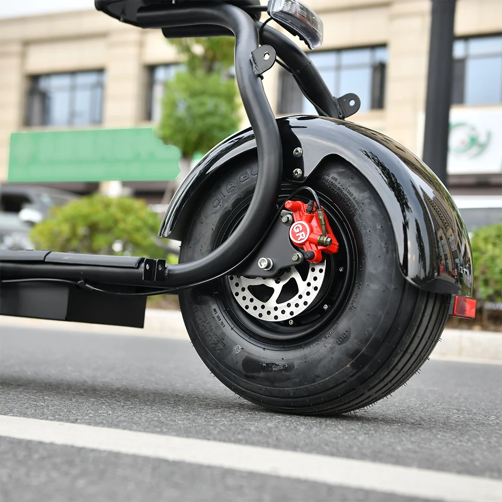 Citycoco Adult Electric Scooter 1500W Max Speed 45km/h Double seat Max mileage 35-50KM Max Load 150KG USA STOCK