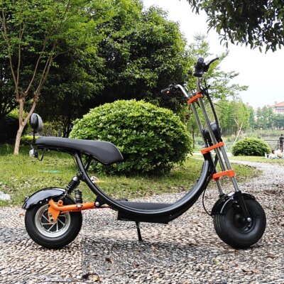 Citycoco Adult Electric Scooter 1500W Max Speed 45km/h Double seat Max mileage 35-50KM Max Load 150KG USA STOCK