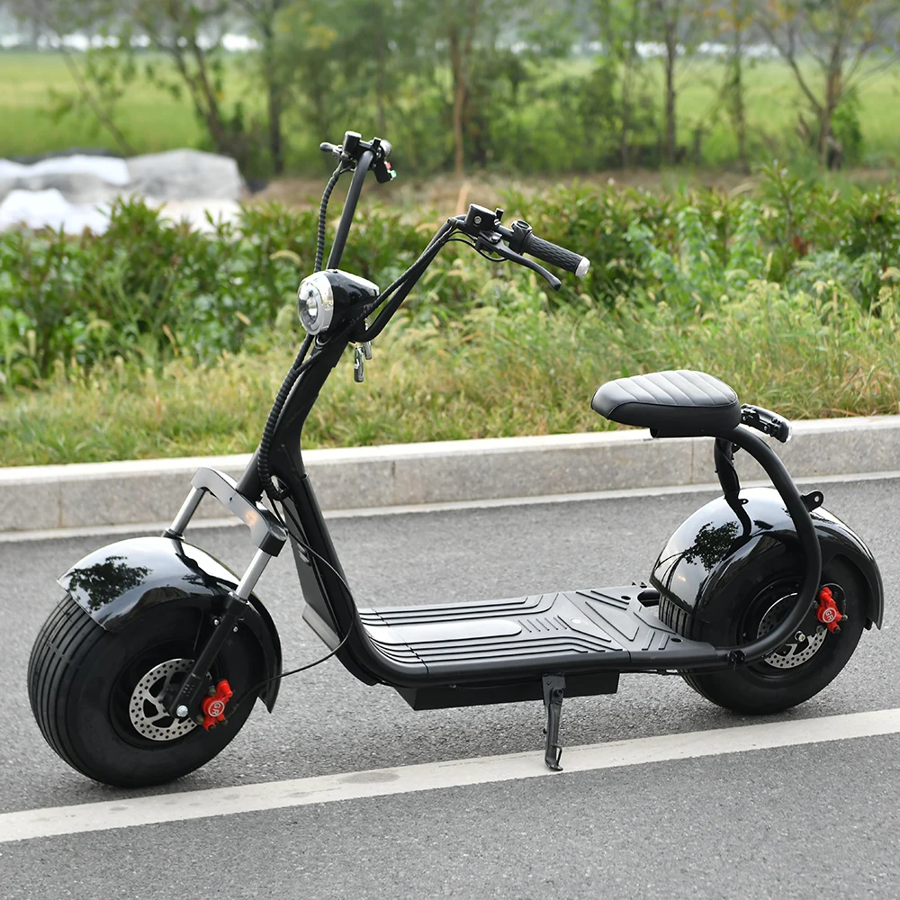 Citycoco Adult Electric Scooter 1500W Max Speed 45km/h Double seat Max mileage 35-50KM Max Load 150KG USA STOCK