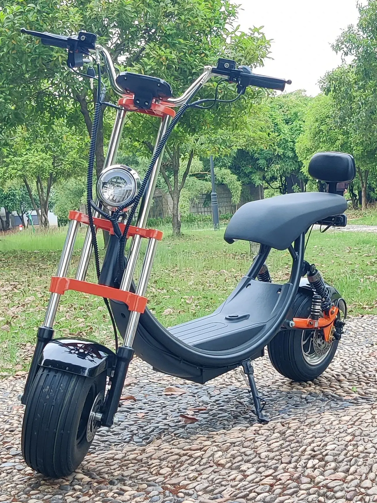 Citycoco Adult Electric Scooter 1500W Max Speed 45km/h Double seat Max mileage 35-50KM Max Load 150KG USA STOCK