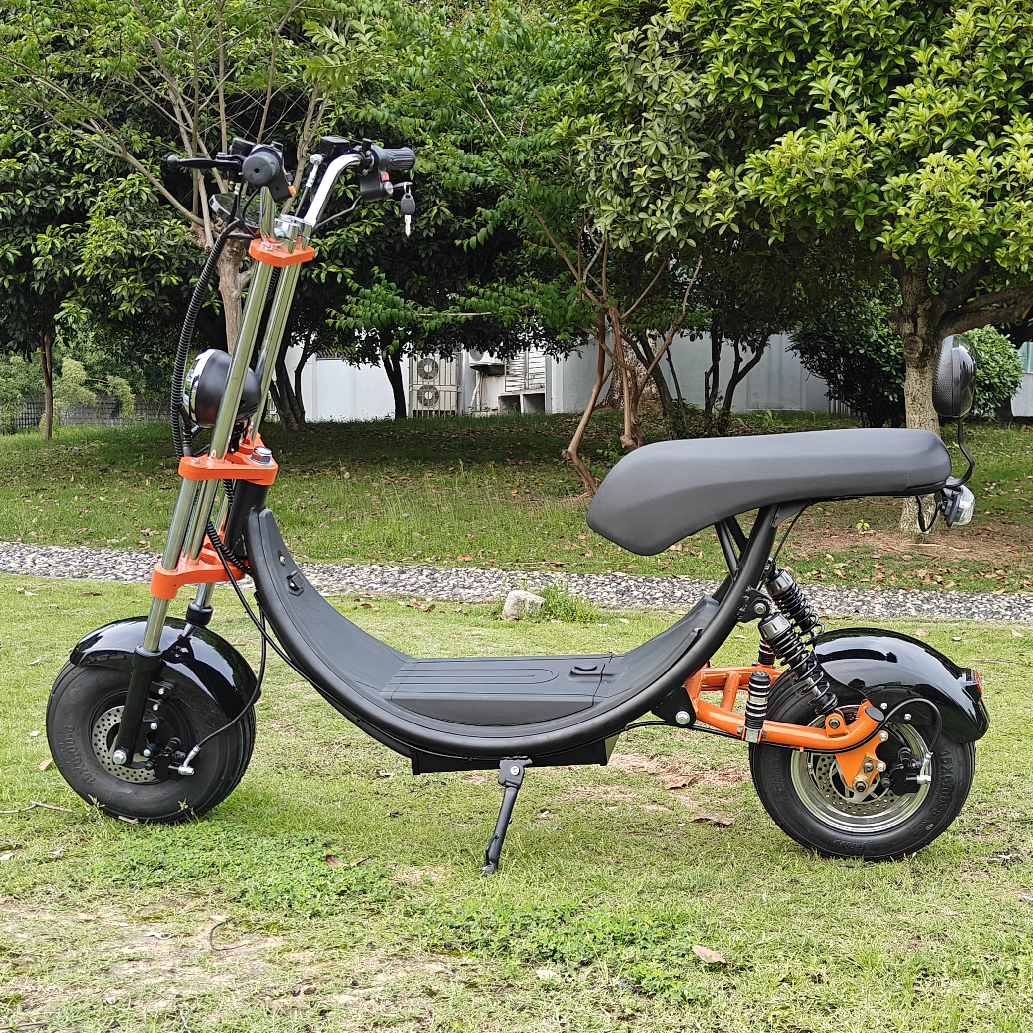 Citycoco Adult Electric Scooter 1500W Max Speed 45km/h Double seat Max mileage 35-50KM Max Load 150KG USA STOCK