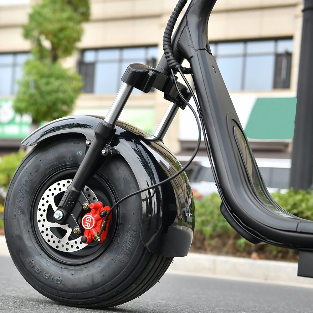 Citycoco Adult Electric Scooter 1500W Max Speed 45km/h Double seat Max mileage 35-50KM Max Load 150KG USA STOCK