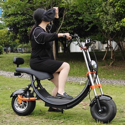 Citycoco Adult Electric Scooter 1500W Max Speed 45km/h Double seat Max mileage 35-50KM Max Load 150KG USA STOCK - Image 2