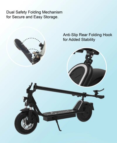 800W 10inch Kick Scooter Electric Adult Electric Scooter 2024 Folding 500W Cheap Elektric Scooter Moped Off-road - Image 5