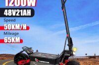 New Electric Scooter - 1200W Motor, 50KM/H Speed, 48V Battery, 65KM Range, LED Display, 11-Inch Off-Road E-Scooter for Adults