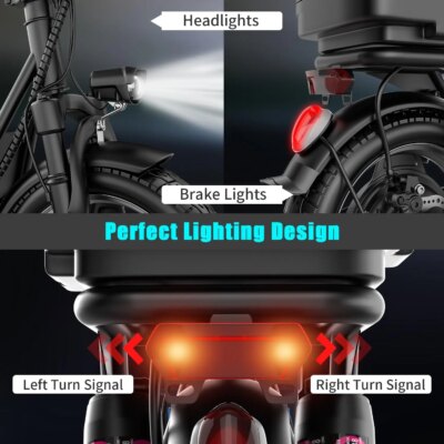 Folding electric scooter with trunk, 500W motor (peak 650W), 48V15AH, 20MPH, 24-32mile range,motorcycle for commuting travel - Image 4