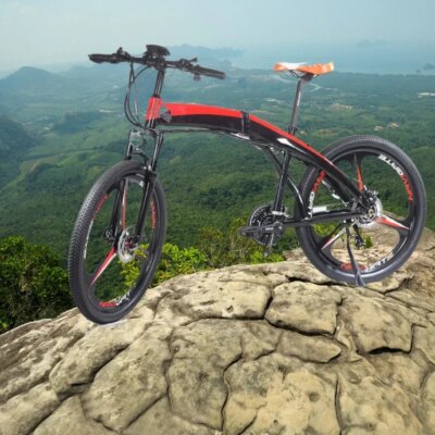 Small folding electric moped, mountain folding electric moped, mid-mounted electric moped - Image 3