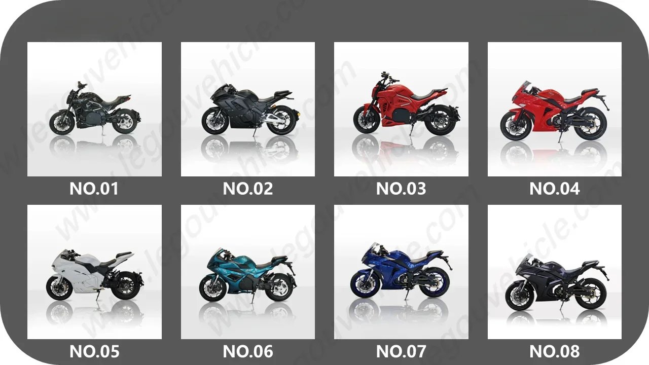 Luyuan Roywell Factory 72V 20A Lithium Battery EEC Electric Moped Scooter 1500W Electric Motorcycle Adult