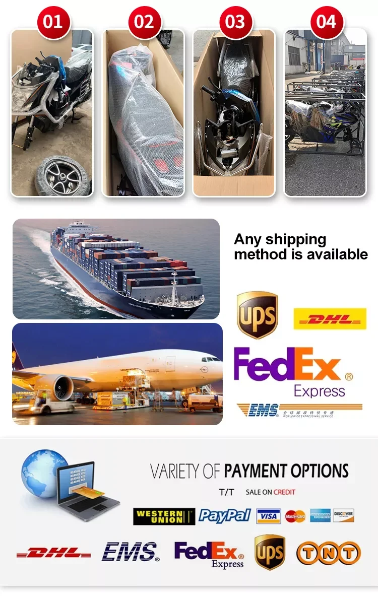Cheaper Electric Motorcycle 5000W Hot Selling 72V SKD Electric Racing Motorcycle With Disc Brake Electric Moped Scooter