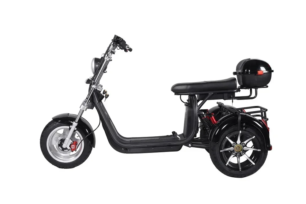 Electric Motorcycle Adult 3000W60V30AH 12Inch Off-Road Max Load 300KG Electric Tricycle Mountain Mileage 75KM Electric Scooter