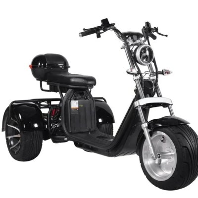 Electric Motorcycle Adult 3000W60V30AH 12Inch Off-Road Max Load 300KG Electric Tricycle Mountain Mileage 75KM Electric Scooter - Image 3