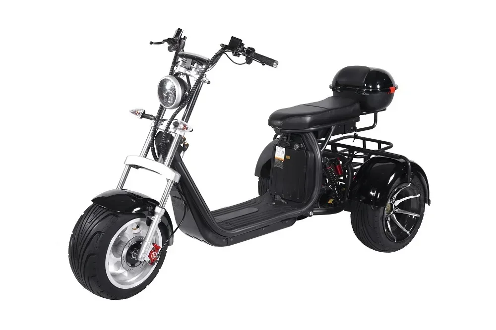 Electric Motorcycle Adult 3000W60V30AH 12Inch Off-Road Max Load 300KG Electric Tricycle Mountain Mileage 75KM Electric Scooter