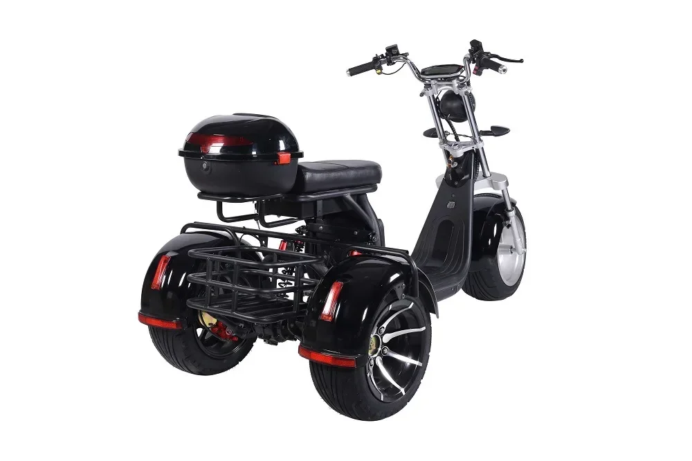 Electric Motorcycle Adult 3000W60V30AH 12Inch Off-Road Max Load 300KG Electric Tricycle Mountain Mileage 75KM Electric Scooter