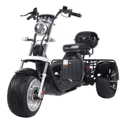 Electric Motorcycle Adult 3000W60V30AH 12Inch Off-Road Max Load 300KG Electric Tricycle Mountain Mileage 75KM Electric Scooter