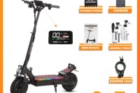 Arwibon Q30 Adult Electric Scooter 2500W Motor Top Speed 30MPH, 48V16AH, 11 Inch Off-Road Tires Sport Commuter Folding EScooter