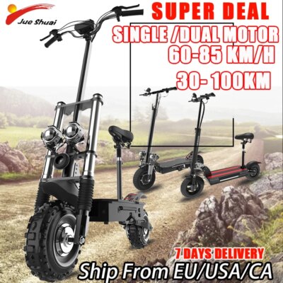Single Dual Motor Electric Scooter for Adults 85km/h 1200-6000W 30-100KM Range Foldable E-Scooter with Seat X60 X700 X500 X750