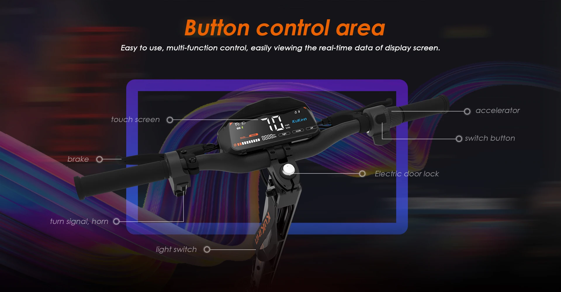 kukirin G4 high quality 2000w motor 60v20ah battery electric scooter LED display top speed 70km/h 11 inch tires foldable scooter