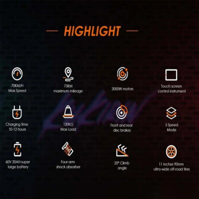 kukirin G4 high quality 2000w motor 60v20ah battery electric scooter LED display top speed 70km/h 11 inch tires foldable scooter - Image 5