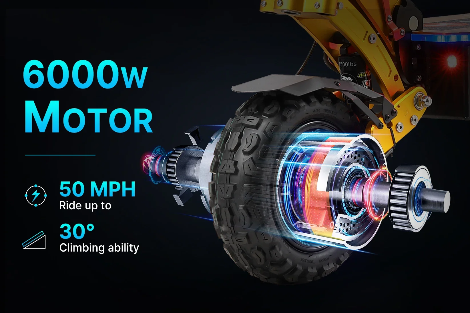 YUME X11+ 6000W Dual Motor Electric Scooter 60V-30AH Adult Off-road Electric Scooter Max Speed 95KM/H Brushless Motor 100KM YUME X11+ 6000W Dual Motor Electric Scooter 60V-30AH Adult Off-road Electric Scooter Max Speed 95KM/H Brushless Motor 100KM