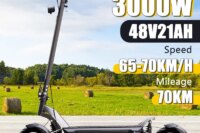 2024 New Adult Foldable 3000w Dual Drive Urban Anti-Slip Electric Scooter Maximum Speed 65-70km/h Maximum Range 70km