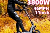 Dual Motor 46mph 75kmh Hydraulic Absorber Brake Powerful Off-road Adult Double Motor Big 60V 11inch Tires Electric Scooter