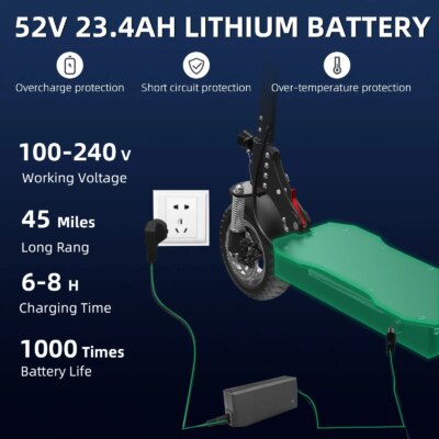 AJOOSOS X750 Electric Scooter Adults 52V 1600W 2500W Rear Motor 3 Speed Gear 65km/h 75km электросамокат E Scooter - Image 3