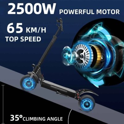 AJOOSOS X750 Electric Scooter Adults 52V 1600W 2500W Rear Motor 3 Speed Gear 65km/h 75km электросамокат E Scooter - Image 2