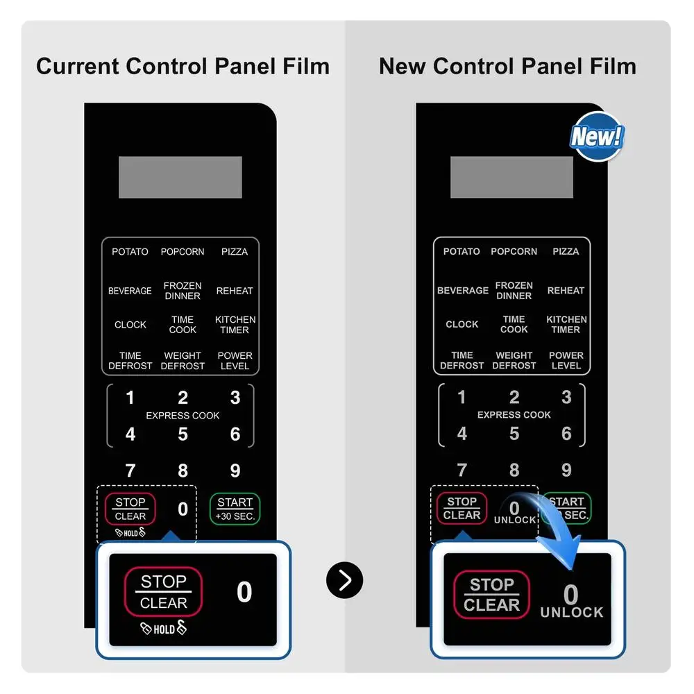 Compact 0.7 Cu ft 700W Black Countertop Microwave Oven LED Display Timer Clock Defrost Child-Safe Lockout Push-Button Door 10 Compact 0.7 Cu ft 700W Black Countertop Microwave Oven LED Display Timer Clock Defrost Child-Safe Lockout Push-Button Door 10