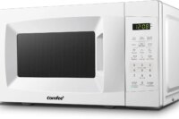 EM720CPL-PM Countertop Microwave Oven with Sound On/Off, ECO Mode and Easy One-Touch Buttons, 0.7 Cu Ft/700W, Pearl Whit