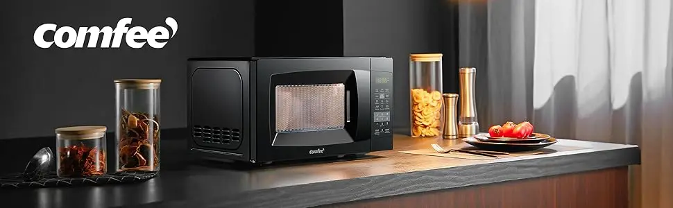 EM720CPL-PMB Countertop Microwave Oven with Sound On/Off, ECO Mode and Easy One-Touch Buttons, 0.7 Cu Ft, Black EM720CPL-PMB Countertop Microwave Oven with Sound On/Off, ECO Mode and Easy One-Touch Buttons, 0.7 Cu Ft, Black