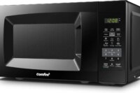 EM720CPL-PMB Countertop Microwave Oven with Sound On/Off, ECO Mode and Easy One-Touch Buttons, 0.7 Cu Ft, Black