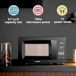 EM720CPL-PMB Countertop Microwave Oven with Sound On/Off, ECO Mode and Easy One-Touch Buttons, 0.7 Cu Ft, Black EM720CPL-PMB Countertop Microwave Oven with Sound On/Off, ECO Mode and Easy One-Touch Buttons, 0.7 Cu Ft, Black